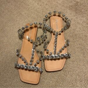 Jeffrey Campbell Clear Crystal Sandals
